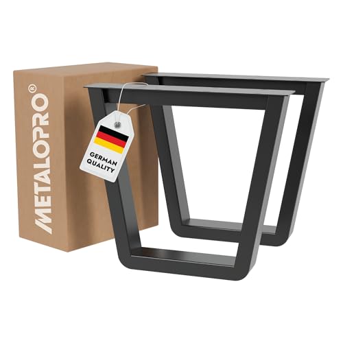 MetaloPro Tischbeine Atria Round Lite Extreme – 2X Schwarze Robuste Metallbeine In Abgerundeter Trapezform Für Moderne ESS- Und Arbeitstische Im Minimalistischen Stil MetaloPro Tischbeine Atria Round Lite Extreme – 2X Schwarze Robuste Metallbeine In Abgerundeter Trapezform Für Moderne ESS- Und Arbeitstische Im Minimalistischen Stil von MetaloPro