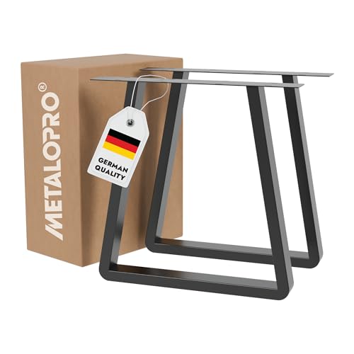 MetaloPro Tischbeine Nemesis Round Lite – 2X Schwarze Metallbeine In Abgerundeter Trapezform Für Moderne ESS- Und Arbeitstische Im Minimalistischen Stil MetaloPro Tischbeine Nemesis Round Lite – 2X Schwarze Metallbeine In Abgerundeter Trapezform Für Moderne ESS- Und Arbeitstische Im Minimalistischen Stil von MetaloPro