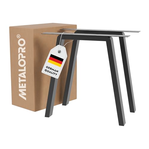 MetaloPro Tischbeine Thusia Round Lite – 2X Schwarze Metallbeine In Abgerundeter Trapezform Für Moderne ESS- Und Arbeitstische Im Minimalistischen Stil MetaloPro Tischbeine Thusia Round Lite – 2X Schwarze Metallbeine In Abgerundeter Trapezform Für Moderne ESS- Und Arbeitstische Im Minimalistischen Stil von MetaloPro
