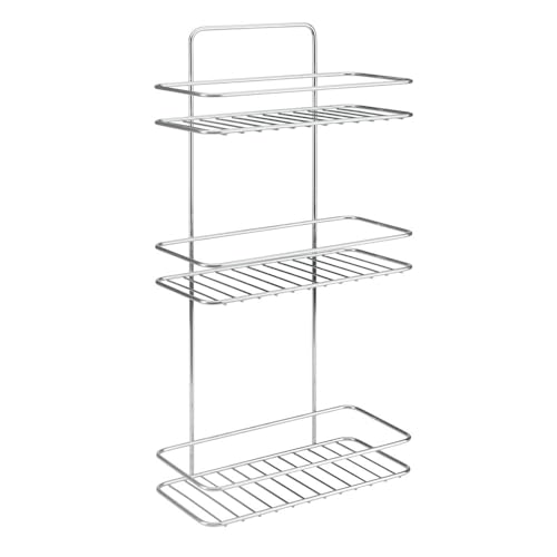 Metaltex REFLEX LUXY Badezimmerregal, 3 Ebenen, Chrometherm ECO-Finish, verchromt. von Metaltex