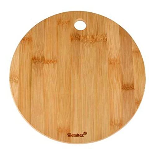 METALTEX 569067010 Schneidebrett Ø 25 cm x 1,0 cm Bambus/Schneidbrett/Schneidebrett Holz von Metaltex