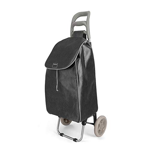 METALTEX CARRO COMPRA Aster Negro, Detailed in The Description, Schwarz, 35 L Capacity von Metaltex