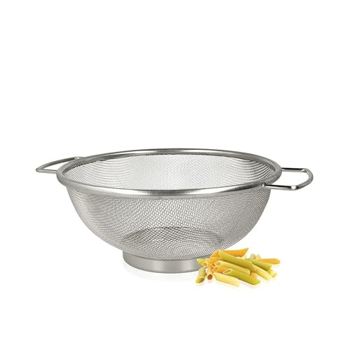Metaltex 185326000 Standsieb, Edelstahl, Ø 20 cm, Silber von Metaltex