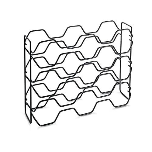Metaltex Flaschenregal, schwarz, 43x12x34 cm von Metaltex