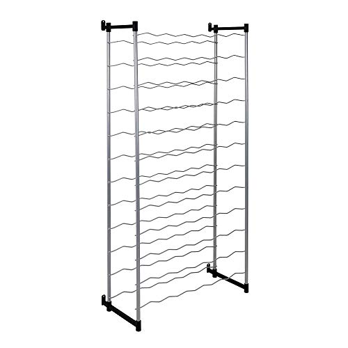 Metaltex Flaschenregal, Grau, Für 72 Flaschen von Metaltex