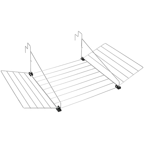 Metaltex 406902 Wäschetrockner für Balkon mit ausklappbaren Seiten, mit Plastiküberzug,12 m von Metaltex