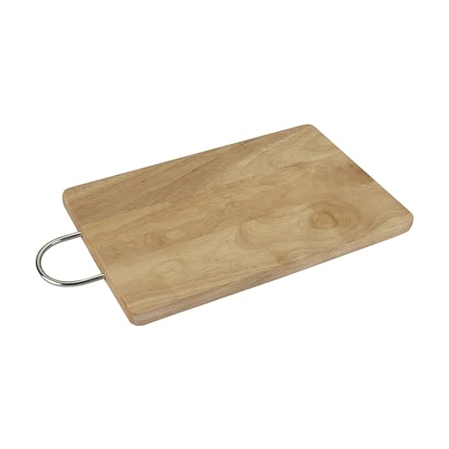 Metaltex 563033010 Schneidebrett 22 x 33 cm Gummibaum von Metaltex