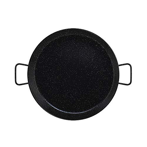 Metaltex 7398230000 Paella-Pfanne, emaillierter Stahl, Schwarz von Metaltex