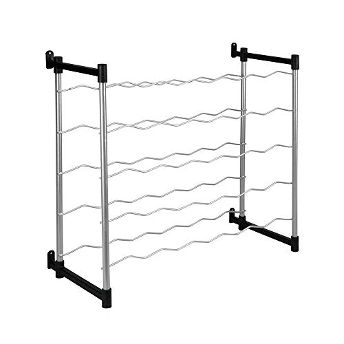 Metaltex Barolo Flaschenregal, Metall, Grau, Für 30 Flaschen von Metaltex