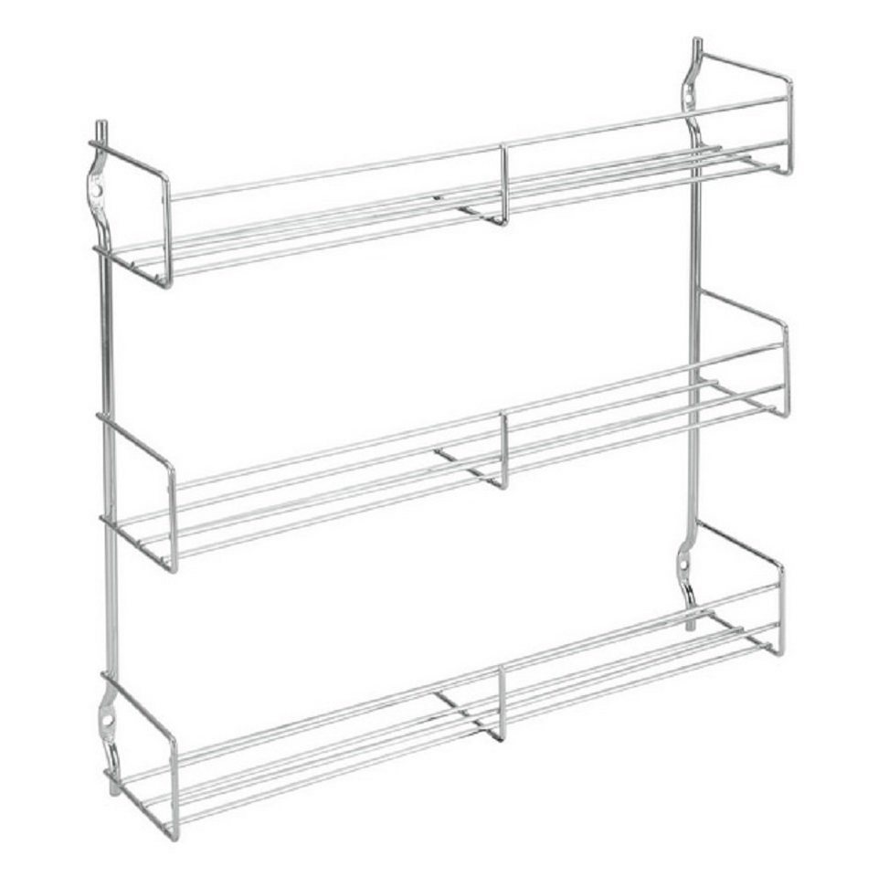 Metaltex Gewürzboard 3- Etagen Gewürzregal, 1-tlg., verchromtes Metall von Metaltex