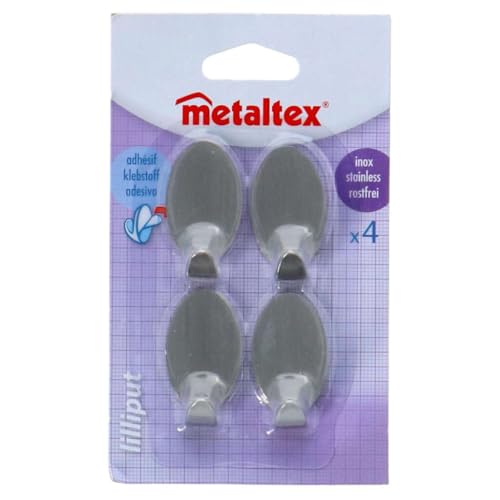 Metaltex Hafthaken, Kunststoff, Mehrfarbig, 4-Piece von Metaltex