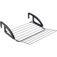 Metaltex Heizung-u. Balkonwäschetrockner Bries Onyx mattschwarz von Metaltex