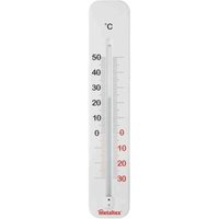 Innen-/Außen-Thermometer 29 cm Metall weiß von Metaltex