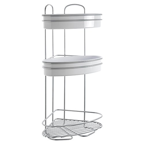 METALTEX RINCONERA Orbit 3 PISOS, Detailed in The Description, Chrom/weiß, 21 x 21 x 53 cm von Metaltex