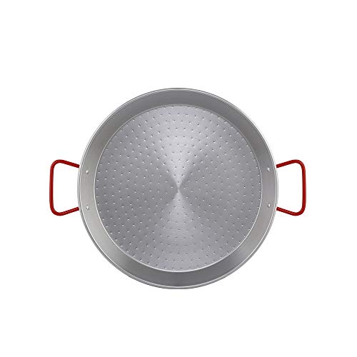 Metaltex - Paella-Pfanne aus poliertem Stahl, 10 Rationen, 42 cm, grau 7398080000 von Metaltex