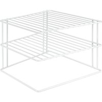 Metaltex Silos Eckschrankeinsatz, Küchenschrankregal, weiß, 25 x 25 x 19,5 cm von Metaltex