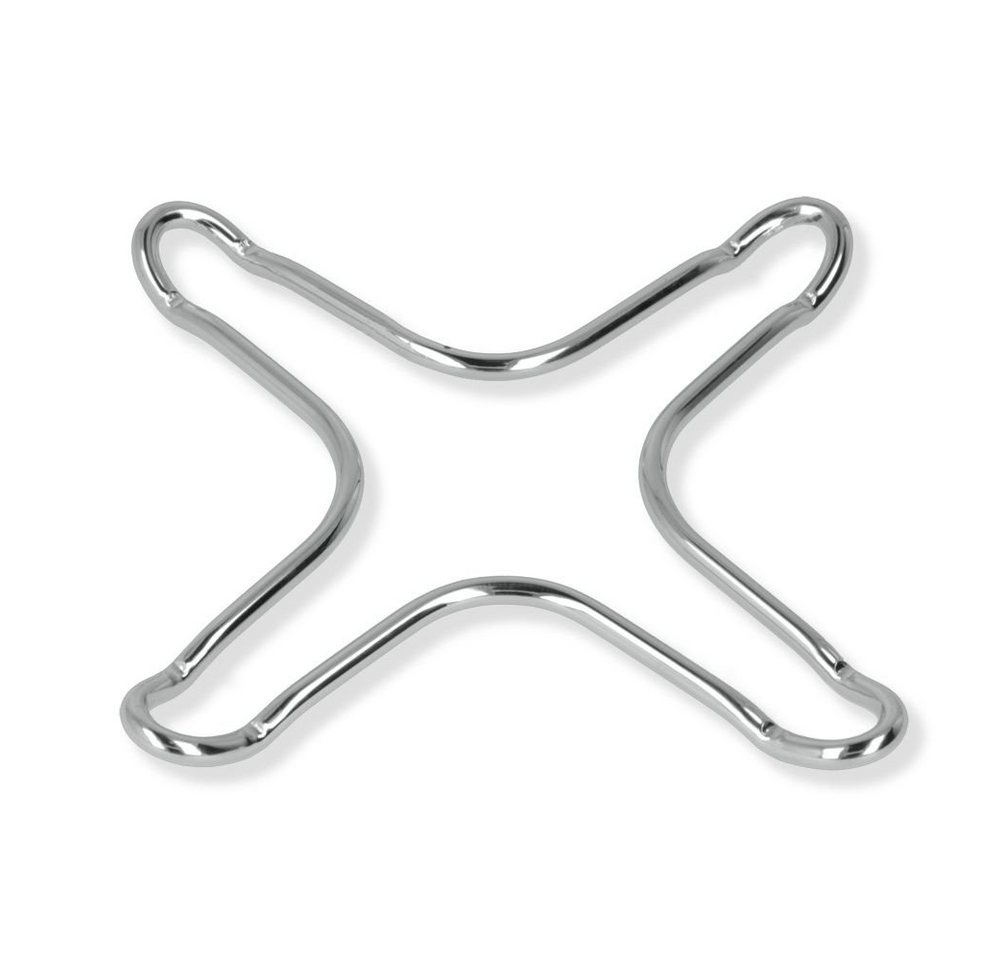 Metaltex Topfuntersetzer, Set, 2-tlg., Gasherdaufsatz, verchromt, 10 x 10 cm von Metaltex