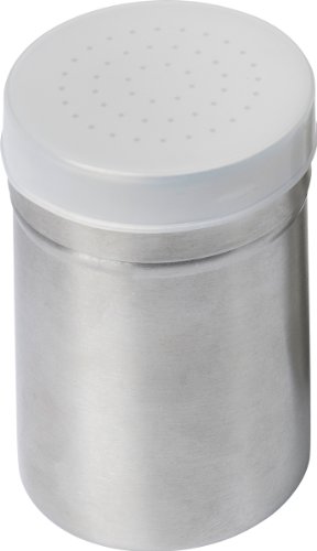 Metaltex Gewürzstreuer aus Edelstahl mit 1mm Lochung, inkl. Deckel, Silber von Metaltex