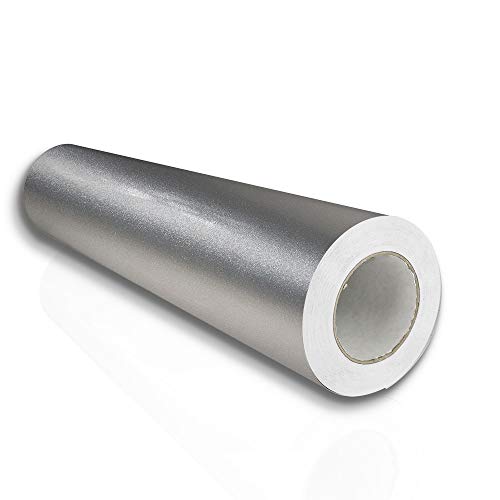 Metamark M7 Plotter-Folie | Klebe-Folie | Möbel-Folie 7 Jahre Haltbarkeit (MK7 Aluminium (195), 61 x 600cm) von Metamark