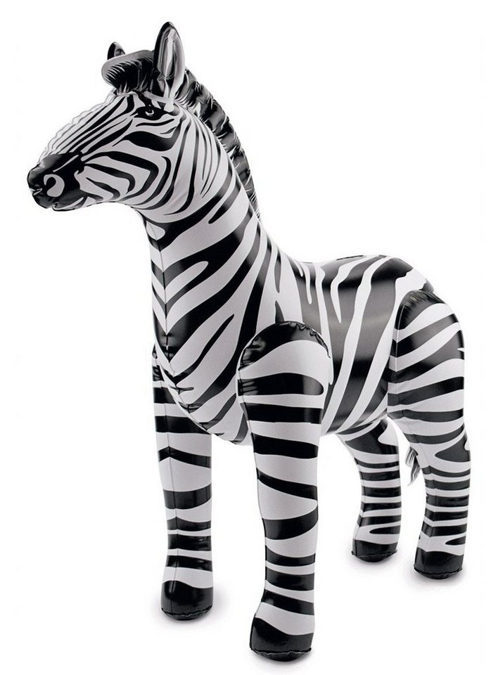 Metamorph Dekofigur Aufblasbares Zebra, Tierische Deko zum Aufpusten von Metamorph