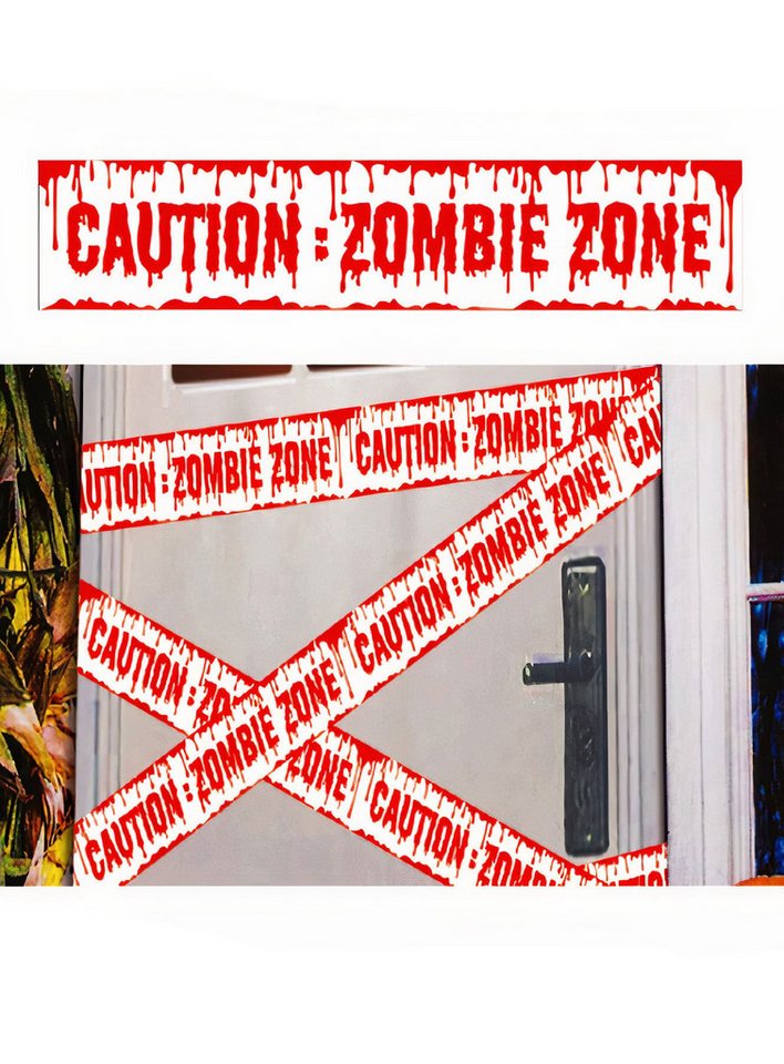 Metamorph Dekoobjekt 'Caution: Zombie Zone' Absperrband von Metamorph