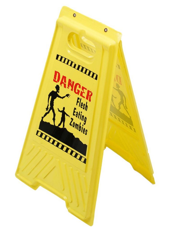 Metamorph Dekoobjekt Danger Zombie Warnschild von Metamorph