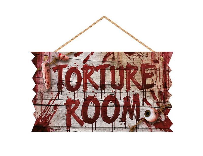 Metamorph Dekoobjekt 'Torture Room' Deko-Holzschild von Metamorph