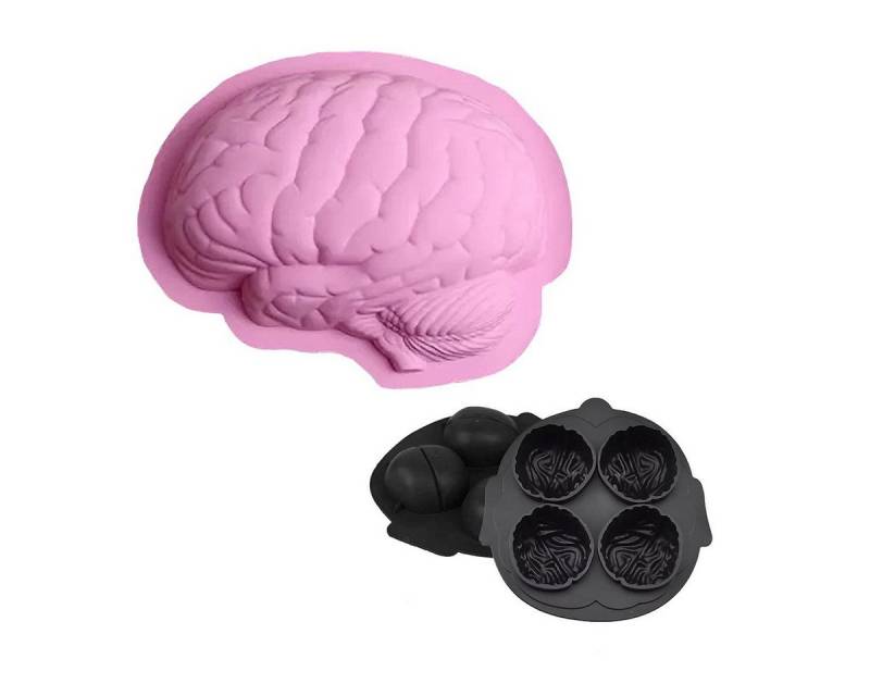 Metamorph Backform Gehirn Silikon Backform Set - Halloween Kuchen, Halloween Kuchen von Metamorph