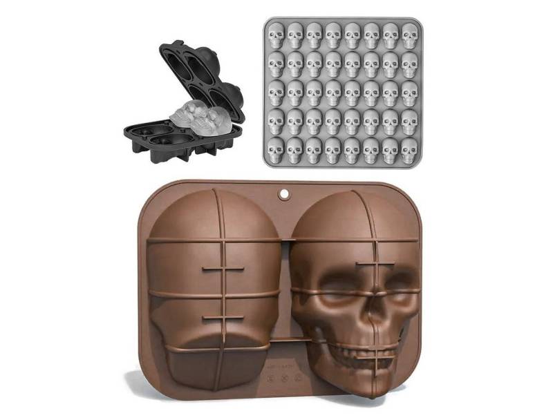 Metamorph Backform 3 Halloween Silikon Backformen Totenkopf - Kuchen, Kuchen von Metamorph