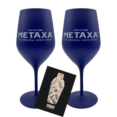 Metaxa Ballonglas Matt Blau- 2er-Set Original Greek Spirit - nicht geeicht, Füllmenge 0,5l Metaxa Ballonglas Matt Blau- 2er-Set Original Greek Spirit - nicht geeicht, Füllmenge 0,5l von Metaxa