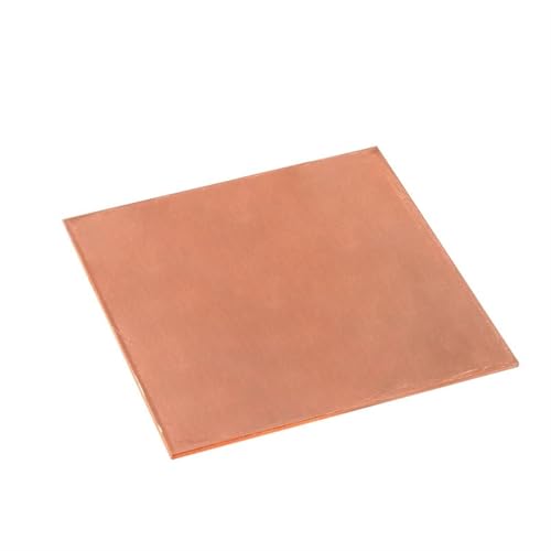 Metaximious 0,3 mm 0,5 mm 0,6 mm 0,8 mm 1 mm 1,2 mm 1,5 mm T2 Kupferblech 50 mm - 300 mm reines Kupferblech Handwerk(0.8x100x140mm) von Metaximious