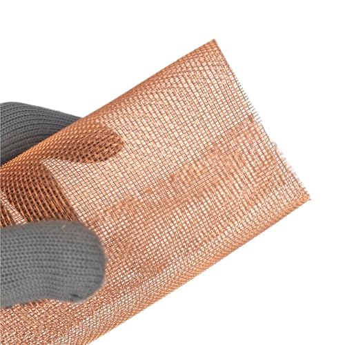 Metaximious 10 Stück Kupfergewebe 15x15cm 10 bis 200 Maschen Abschirmgewebe Filter Trocken- und Signalsieb Metall Kupfersieb DIY(200 mesh) von Metaximious