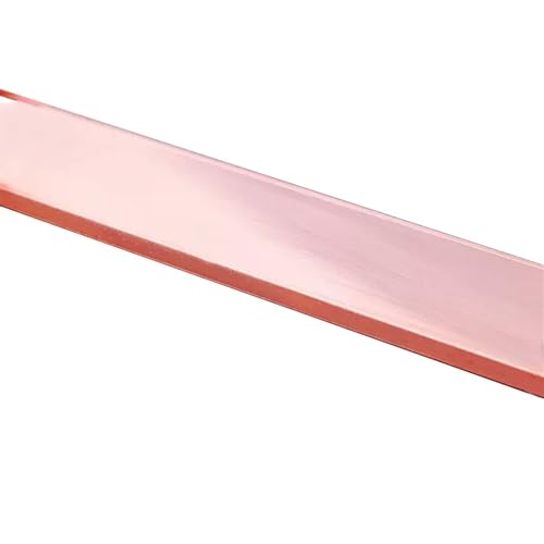 Metaximious 10 mm bis 40 mm T2-Sammelschiene aus rotem Kupfer, flache, quadratische, leitfähige Erdungsplatte for Modellbau-DIY-Projekte Handwerk(10x60x200mm) von Metaximious