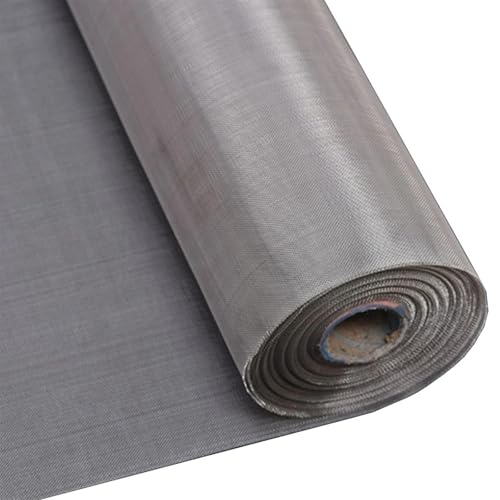 Metaximious 100 x 100 cm 304 Edelstahl-Drahtgeflecht-Sieb for Frontreparaturen Fensterabschirmung 4 bis 500 Maschen DIY(8MESH 2.9MM) von Metaximious