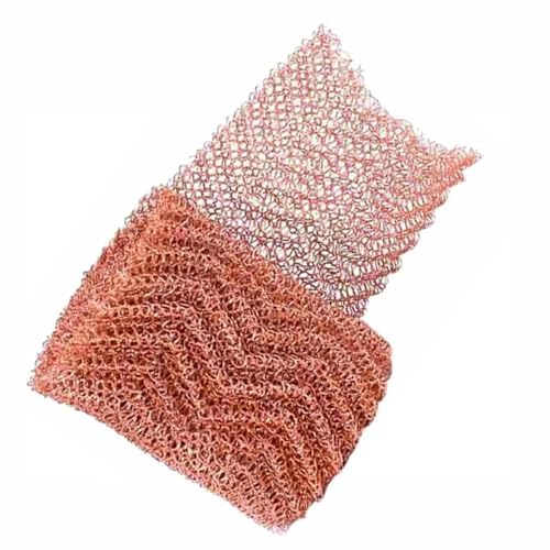 Metaximious 2 Drähte reines Kupfer Mesh Woven Filter Sanitary Food Grade for Destillation 100mm Breite DIY(12.7cm x 3 Meter) von Metaximious