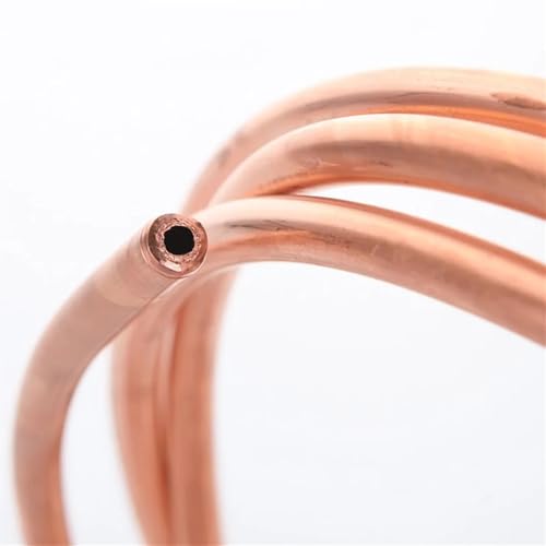 Metaximious 2 mm 3 mm 4 mm 6 mm 8 mm 16 mm 22 mm weiches Kupferrohr, Spulenrohr, rotes Kupfer for Klimaanlagen-Konservierungsmittel Montage(2 meter x 8mm x 0.8mm) von Metaximious