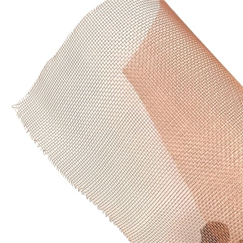 Metaximious 20 Mesh Kupfergewebe Draht Abschirmgewebe Kupfersieb Trockensieb Filter for Signalisolierung und Laboranwendungen DIY(7.5x7.5cm) von Metaximious