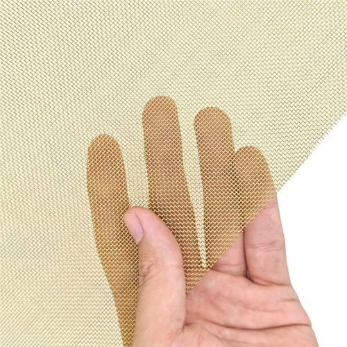 Metaximious 20 bis 200 Mesh Messinggewebe Drahtgeflecht Abschirmgewebe 30 x 30 cm Nicht magnetisches Signalfiltersieb und Farbfilternetz DIY(40 Mesh) von Metaximious