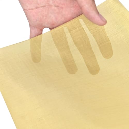 Metaximious 20 bis 200 Mesh Messinggewebe Drahtgeflecht Abschirmgewebe 30 x 30 cm Nicht magnetisches Signalfiltersieb und Farbfilternetz DIY(80 Mesh) von Metaximious