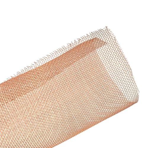 Metaximious 30 Mesh Copper Woven Wire Shielding Fabric Copper Screen Dry Sift Screen DIY(7.5x7.5cm) von Metaximious