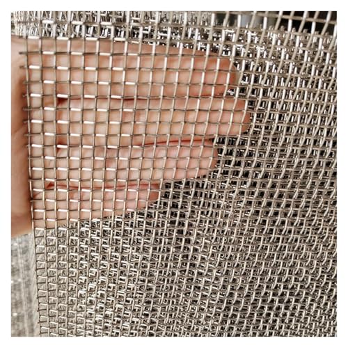 Metaximious 30 x 30 cm Edelstahl-Filtergewebe, 10 bis 500 Mesh, gewebtes Drahtsieb for verbesserte Filtration DIY(25 MESH) von Metaximious