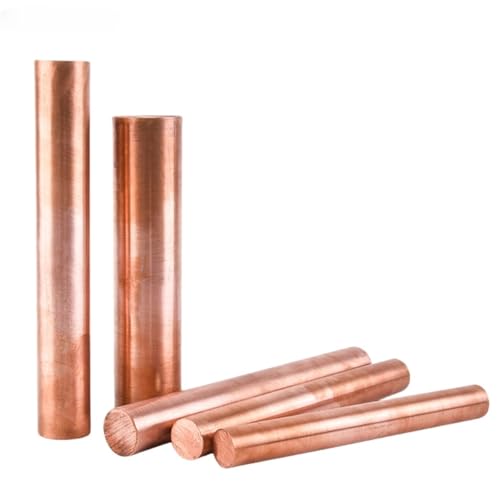 Metaximious 5 Stück 99,99% Kupfer-Metallstäbe for Kupferbeschichtungslösungen und Metallverarbeitung, Durchmesser 3 mm bis 6 mm Handwerk(6x100mm) von Metaximious