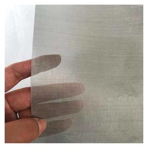 Metaximious 50 cm x 50 cm Drahtgewebe-Siebplatte, 4 bis 500 Maschenweite, Filterdrahtgeflecht aus Edelstahl 304 DIY(300 Mesh 40Micron) von Metaximious