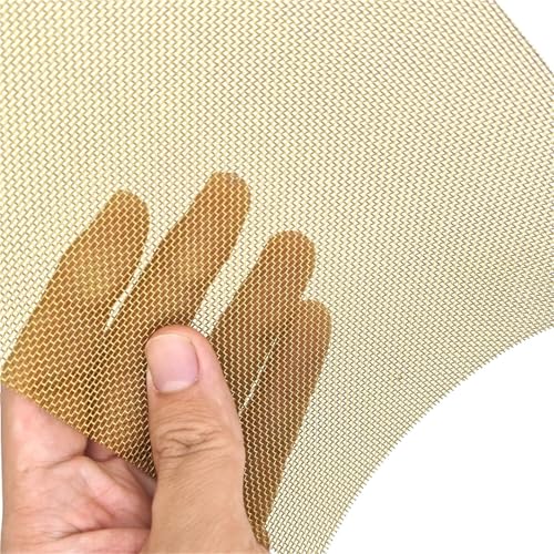 Metaximious 50 x 100 cm Messing-Netzschirm, Signalabschirmung, Metallfilternetz for Fenster, nicht magnetisch, gewebtes Drahtgeflecht for Werkzeugteile DIY(60 Mesh 0.35mm) von Metaximious