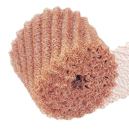 Metaximious 6-Draht-Kupfer-Mesh-Filtersäulenpackung, gewebter Drahtsiebfilter for die Destillation, Breite 10 cm, Durchmesser 0,15 mm DIY(5 meters) von Metaximious