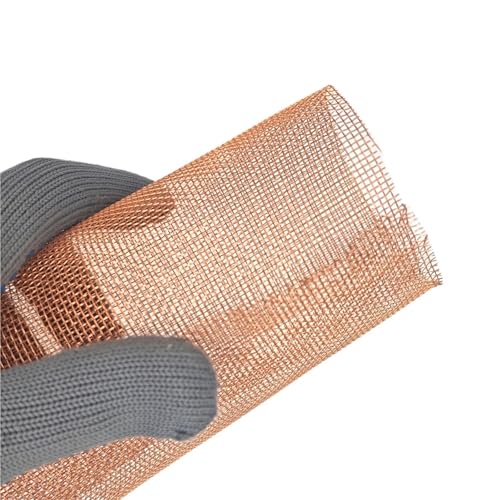 Metaximious 60 Mesh Kupferdraht-Abschirmgewebe Hochleistungs-Trockensiebsiebe Signalschutznetz for den Laborgebrauch DIY(15x50cm) von Metaximious