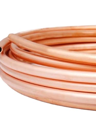 Metaximious 99,9% T2-Weichkupferrohrspule, vielseitige 2-mm- bis 25-mm-Kupferrohre for Klimaanlagen, Warm- und Kaltwasserversorgungssysteme Montage(6mm x 0.5mm) von Metaximious