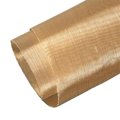 Metaximious Drahtgeflecht Messinggitter Metallabschirmgewebe Drahtfilter Nicht magnetisches Signalschirmnetzwerkzeug 6 bis 250 Mesh DIY(40 Mesh 0.52mm) von Metaximious