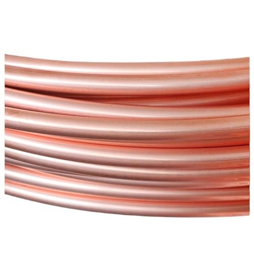 Metaximious Kupferdraht-Magnetspule 2 mm 3 mm 4 mm 10 mm 19 mm 99,9% T2 Weichkupferrohr Drahtrohr Montage(1 meter x 6mm x 1.5mm) von Metaximious
