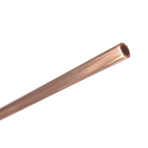 Metaximious Kupferrohr Außendurchmesser 2 mm 20 mm Innendurchmesser 1 mm 18 mm Länge 250 mm Hohlrohr for Heimwerkerhandwerksindustrie Montage(OD 11 x ID 10mm) von Metaximious